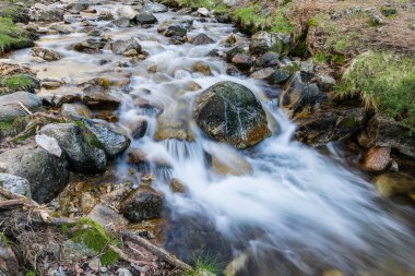 hiking route starting from the Barranca car park in the Sierra de Guadarrama, Navacerrada, Madrid