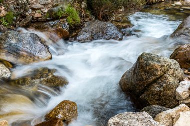 hiking route starting from the Barranca car park in the Sierra de Guadarrama, Navacerrada, Madrid