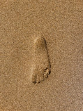sand with footprints on the beach