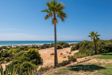 Sea in beach of La Barrosa, Cadiz, Spain