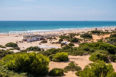 Sea in beach of La Barrosa, Cadiz, Spain