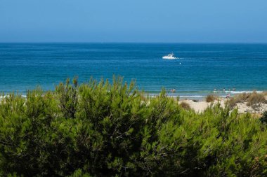 Sea in beach of La Barrosa, Cadiz, Spain