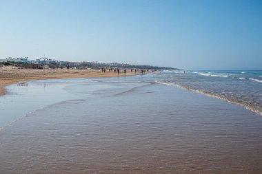 Sea in beach of La Barrosa, Cadiz, Spain