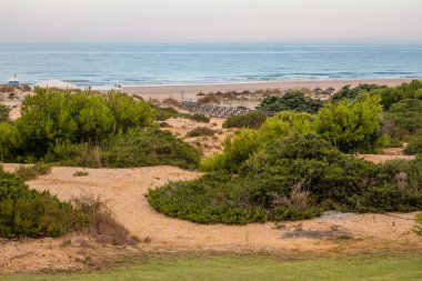Sea in beach of La Barrosa, Cadiz, Spain