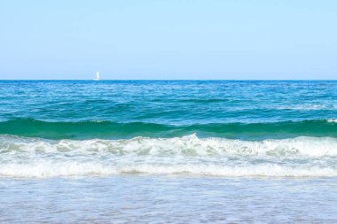 Sea in beach of La Barrosa, Cadiz, Spain