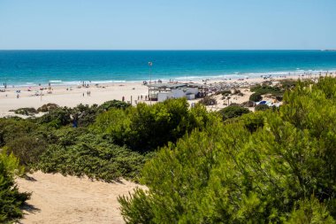 Sea in beach of La Barrosa, Cadiz, Spain