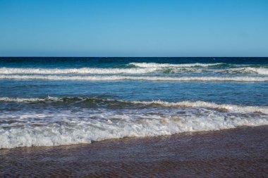 Sea in beach of La Barrosa, Cadiz, Spain