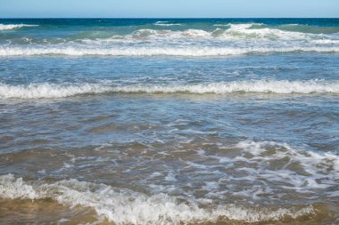 Sea in beach of La Barrosa, Cadiz, Spain