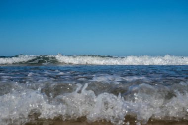 Sea in beach of La Barrosa, Cadiz, Spain