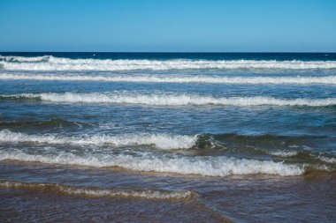Sea in beach of La Barrosa, Cadiz, Spain