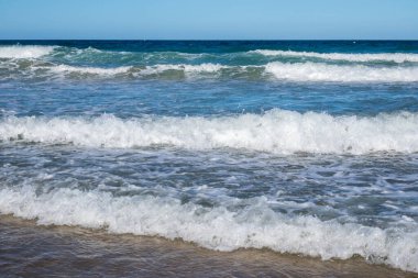 Sea in beach of La Barrosa, Cadiz, Spain