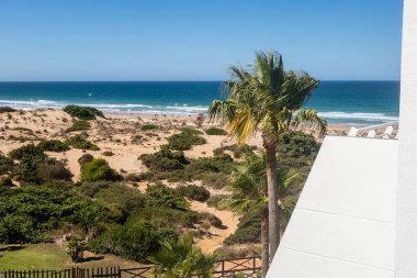 Sea in beach of La Barrosa, Cadiz, Spain
