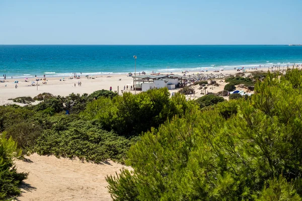 Sea in beach of La Barrosa, Cadiz, Spain