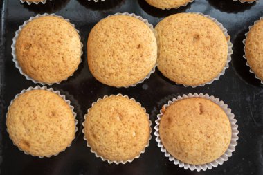 muffin with walnuts on top