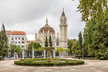 View on Church of San Manuel y San Benito near Retiro Park Madrid, Spain