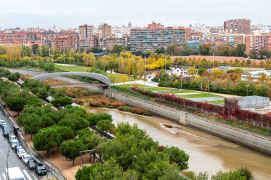 Cultural center called Matadero Madrid, in the Madrid area known as Madrid-rio, next to the Manzanares river.