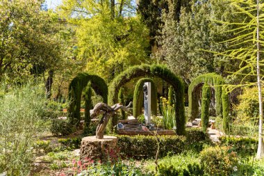 Generic architecture and street view around the main street in Granada, Spain.