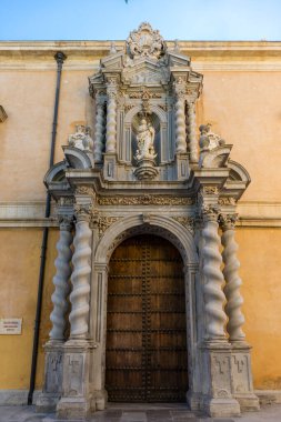 Generic architecture and street view around the main street in Granada, Spain.
