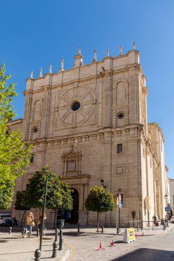 Generic architecture and street view around the main street in Granada, Spain.