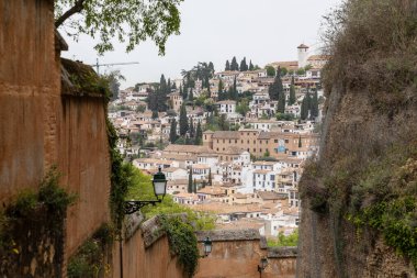 Görünüm ünlü alhambra, granada, İspanya.