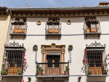 Generic architecture and street view around the main street in Granada, Spain.