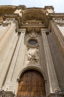 main facade cathedral of granada, Spain.