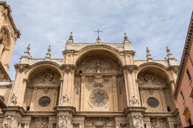 main facade cathedral of granada, Spain.