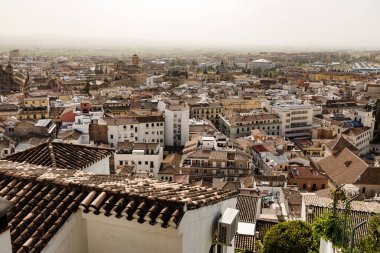 Old architecture of Albaicin neighborhood. Granada, Spain
