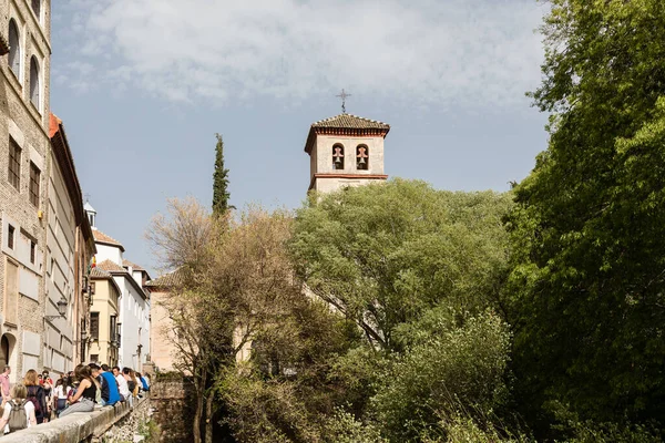 Generic Architecture Street View Main Street Granada Spain — Stock Photo, Image
