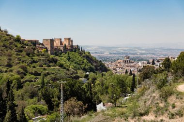 street view around the main street of Granada, Spain.