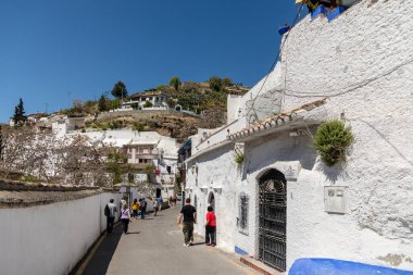 street view around the main street of Granada, Spain.