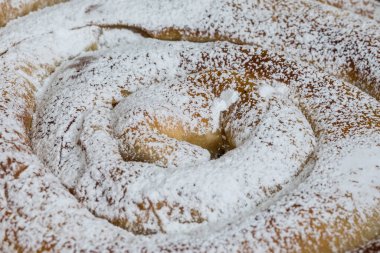 Ensaimada tipik Mallorca Mayorka ekmek Balear Adaları