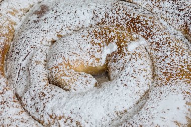 Ensaimada tipik Mallorca Mayorka ekmek Balear Adaları