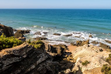 Roche coves in Conil de la Frontera, Cadiz, Spain.