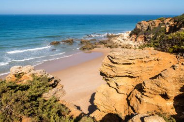 Roche coves in Conil de la Frontera, Cadiz, Spain.
