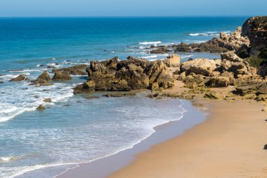 Roche coves in Conil de la Frontera, Cadiz, Spain.