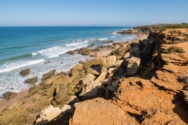 Roche coves in Conil de la Frontera, Cadiz, Spain.