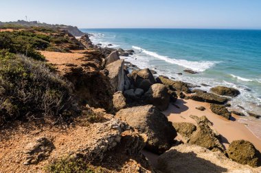Roche coves in Conil de la Frontera, Cadiz, Spain.