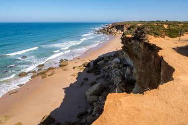 Roche coves in Conil de la Frontera, Cadiz, Spain.