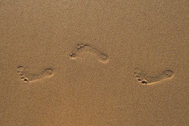 Yazın bir kumsalın kumsal desenine yakın çekim