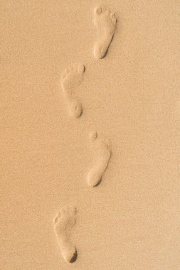 Yazın bir kumsalın kumsal desenine yakın çekim