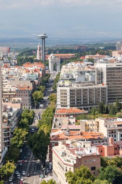 view of the roofs of Madrid from one of the tourist viewpoints