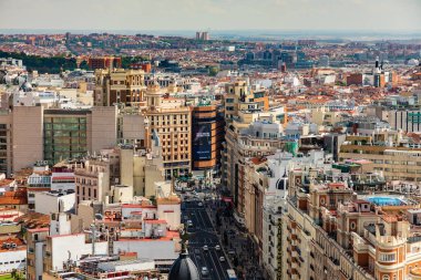 view of the roofs of Madrid from one of the tourist viewpoints
