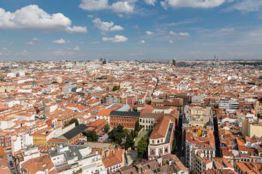 view of the roofs of Madrid from one of the tourist viewpoints