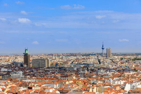 View Roofs Madrid One Tourist Viewpoints — Zdjęcie stockowe
