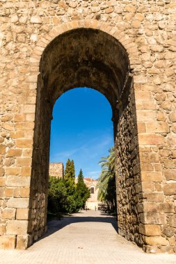 remains of ancient arabic wall in Talavera de la Reina, province of Toledo, Spain