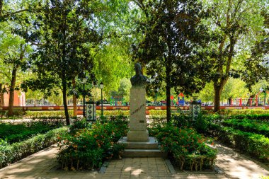 Public park in Talavera called Alameda Park in Talavera de la Reina, Toledo, Spain