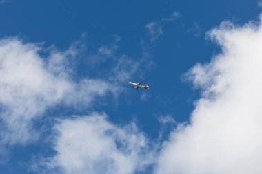sky blue cloud background in Madrid