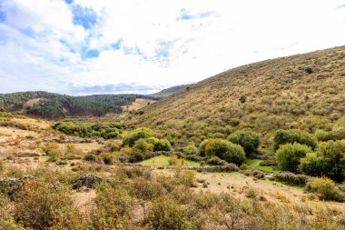 Hornillo waterfall in the mountains of Madrid