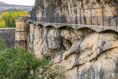 ruins of the old and abandoned reservoir called the Ponton de la Oliva in Madrid, Spain